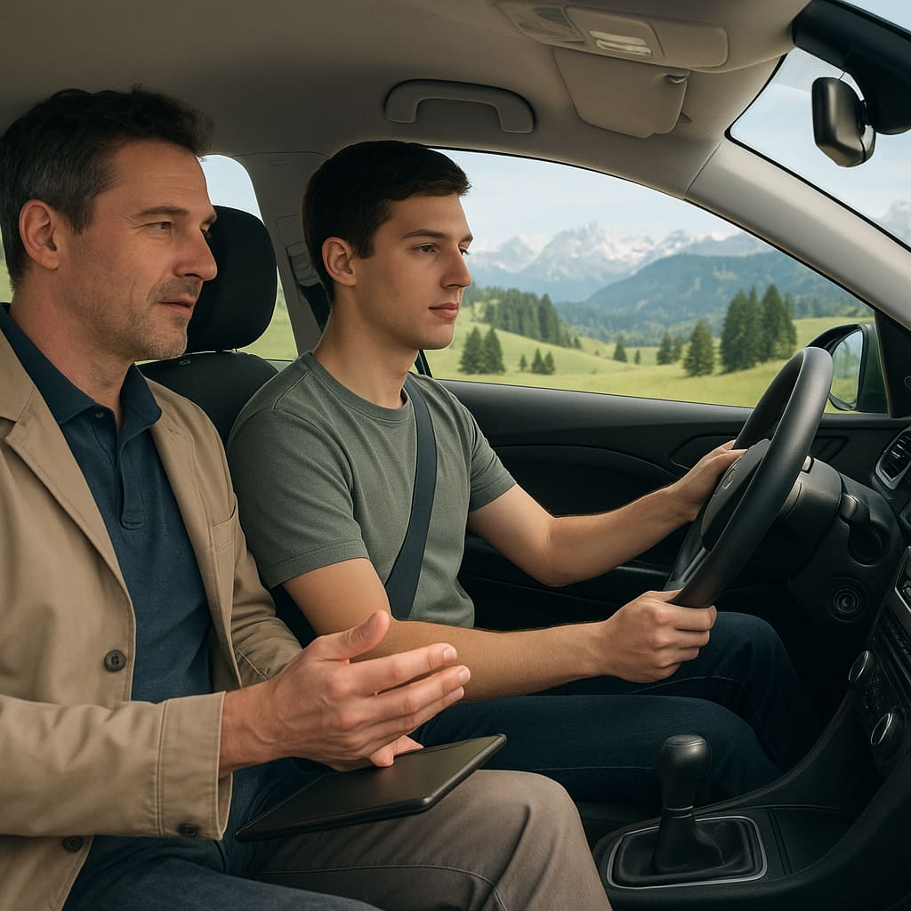 Fahrstunde in der Schweiz